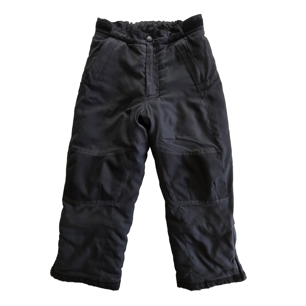 LL Bean Snow Pants Girls 6X Black Insulated Lined Adjustable Outdoor Winter Ski